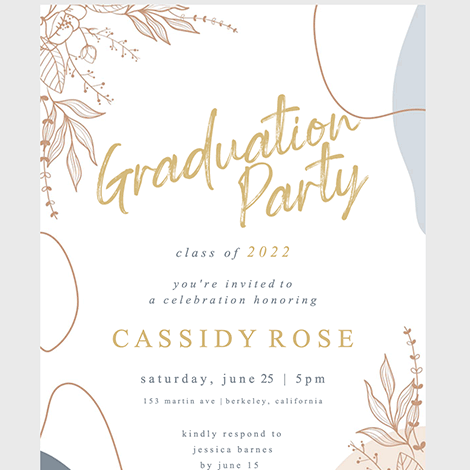Formal Graduation Party Invite